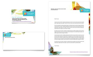 Adolescent Counseling Business Card & Letterhead Template