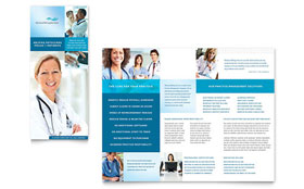 Medical Billing Tri-Fold Brochure Template - InDesign, Illustrator, Word, Publisher, Pages