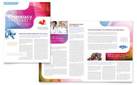 Pharmacy School Newsletter Template Design