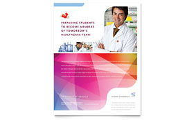 Pharmacy School Flyer Template Design