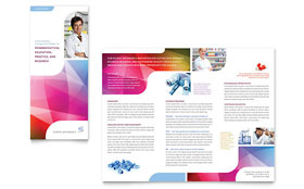 Pharmacy School Tri Fold Brochure Template Design