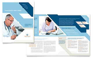 Medical Transcription Brochure Template