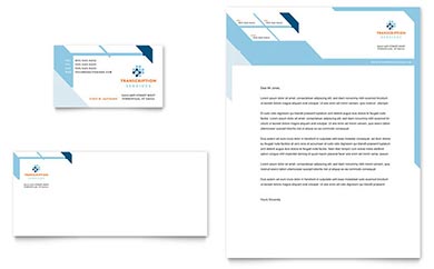 Medical Transcription Letterhead Design Example