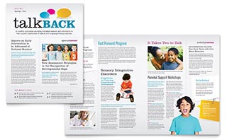 Speech Therapy Education Newsletter Template