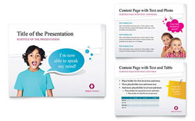 Speech Therapy Education PowerPoint Presentation Design Template