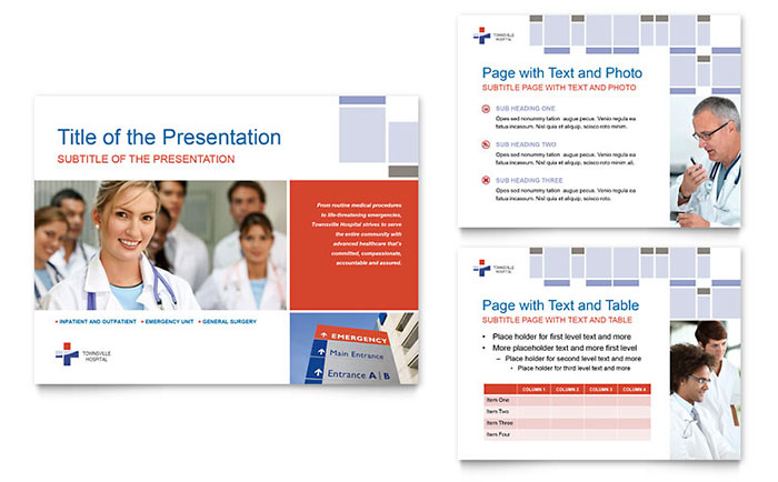 Hospital PowerPoint Presentation Template Design