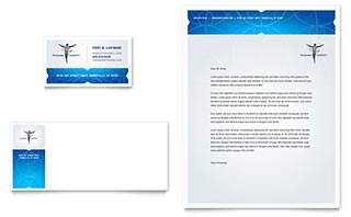 Reflexology & Massage Business Card & Letterhead Template