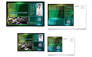 Medical Conference Postcard Template