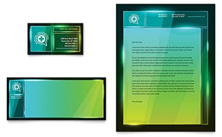 Medical Conference Business Card & Letterhead Template