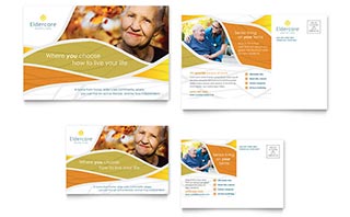 Assisted Living Postcard Template