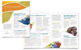 Assisted Living Newsletter Template Design