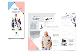 Disability Medical Equipment Brochure Template