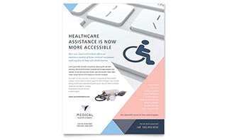 Disability Medical Equipment Flyer Template