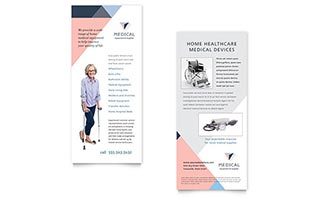 Disability Medical Equipment Rack Card Template