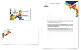 Health Fair Business Card & Letterhead Template