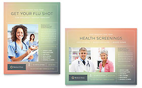 Medical Clinic Poster Template Design