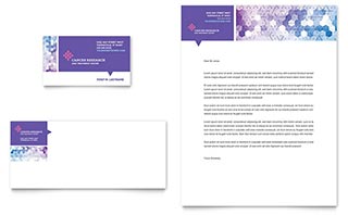 Cancer Treatment Business Card & Letterhead Template