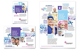 Cancer Treatment Flyer & Ad Template Design