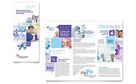 Cancer Treatment Tri Fold Brochure Template Design