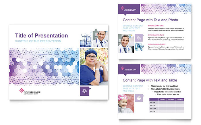 Cancer Treatment PowerPoint Presentation Template Design