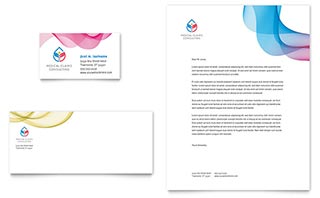 Insurance Consulting Business Card & Letterhead Template