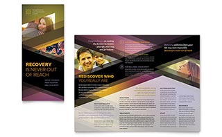 Rehab Center Tri Fold Brochure Template