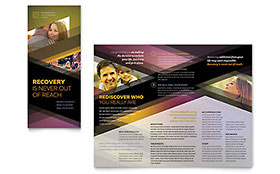 Rehab Center Tri Fold Brochure Template Design