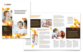 Pediatric Doctor Brochure Template Design