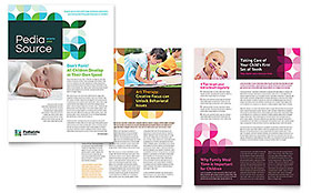 Pediatric Doctor Newsletter Template Design