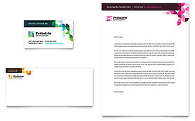 Pediatric Doctor Business Card & Letterhead Template Design