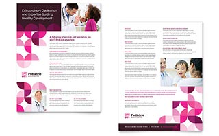 Pediatric Doctor Datasheet Template