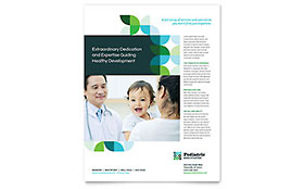 Pediatric Doctor Flyer Template Design