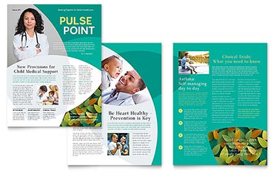 Medical Office Newsletter Design Example