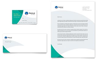 Doctor's Office Business Card & Letterhead Template