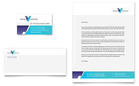 Dentist Business Card & Letterhead Template Design