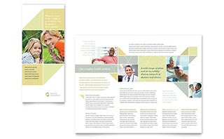 Health Insurance Tri Fold Brochure Template