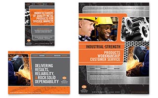 Manufacturing Engineering Flyer & Ad Template