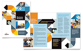 Logistics & Warehousing Brochure Template Design