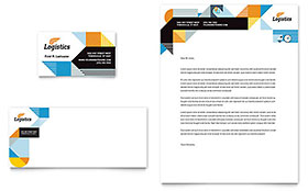 Logistics & Warehousing Business Card & Letterhead Template Design