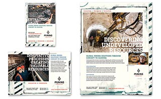 Mining Company Flyer & Ad Template