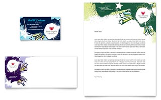 Child Advocates Business Card & Letterhead Template