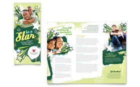 Child Advocates Tri Fold Brochure Template Design