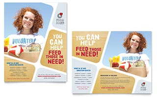 Food Bank Volunteer Poster Template