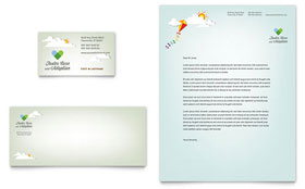 Foster Care & Adoption Business Card & Letterhead Template Design