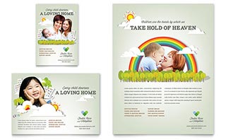 Foster Care & Adoption Flyer & Ad Template