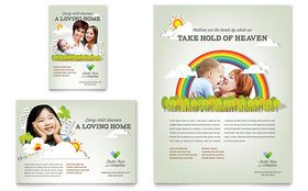 Foster Care & Adoption Flyer & Ad Template Design