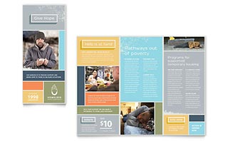 Homeless Shelter Brochure Template