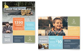 Homeless Shelter Poster Template