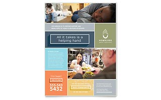 Homeless Shelter Flyer Template