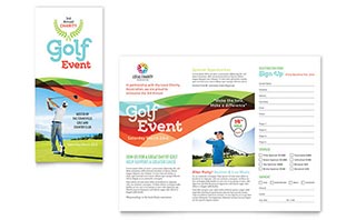 Charity Golf Event Brochure Template